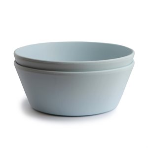 Mushie Dinner Bowl - Round - Powder Blue